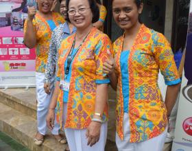 Nurses from Bidan Delima social franchise in Indonesia. Photo credit Radha Rajan, 2016, courtesy of Photoshare